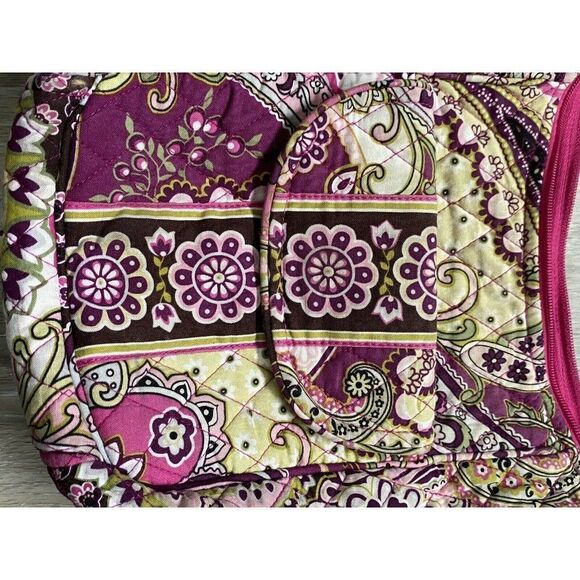 VERA BRADLEY Shoulder Crossbody Purse Very Berry Paisley Purple & Pinks Retired - Picture 4 of 12